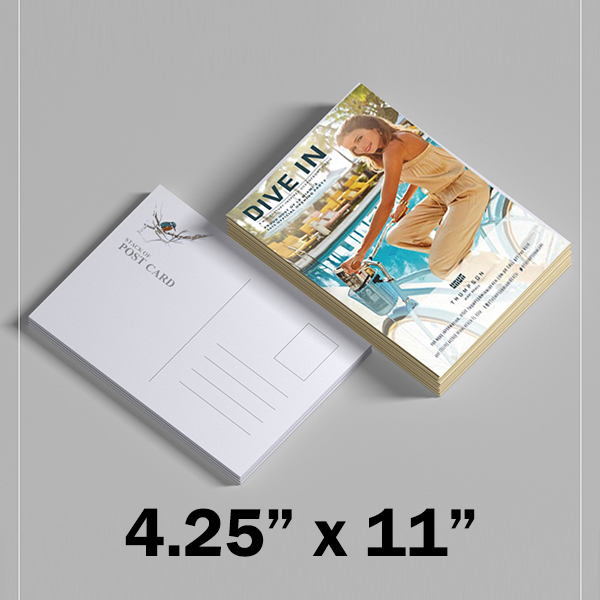Flyers / Postcards: 4.25 x 11